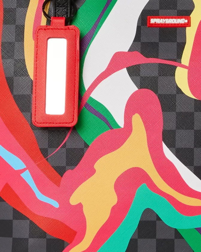 Sprayground - Borsa Trippy Taffy con Stampa Psichedelica, Capiente e Resistente per Ogni Occasione