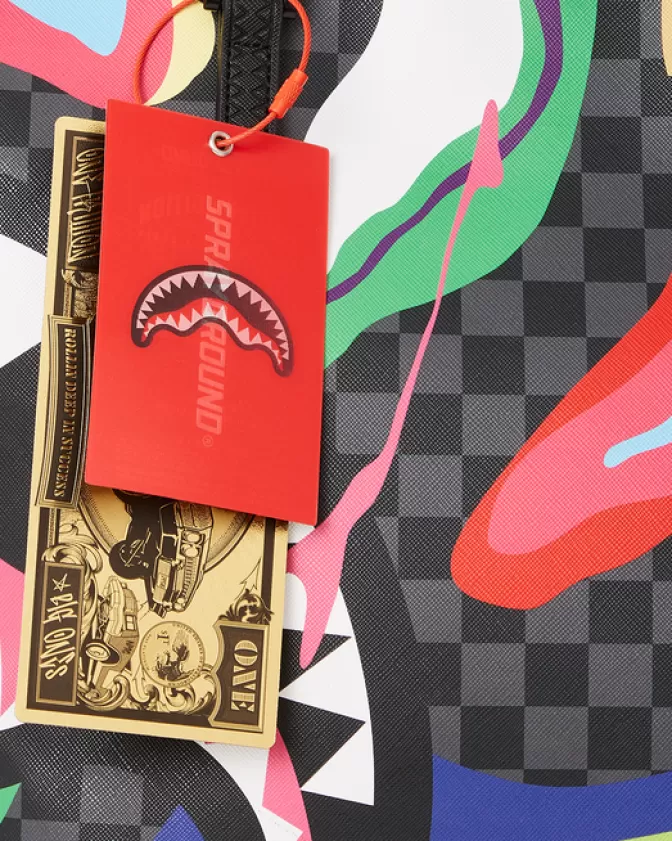 Sprayground - Borsa Trippy Taffy con Stampa Psichedelica, Capiente e Resistente per Ogni Occasione