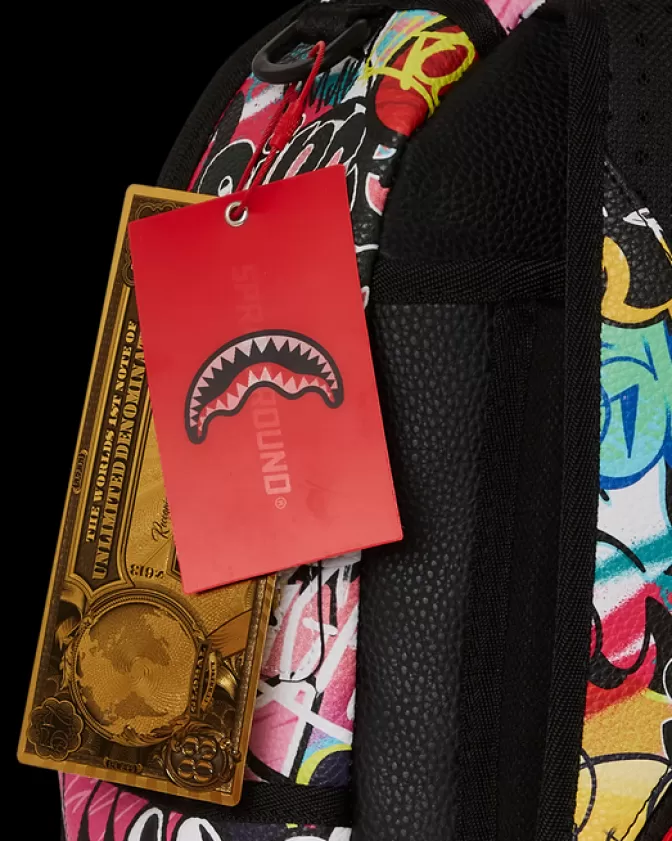 Zaino Sprayground Graffiti Tripartito - Modello DLXV con Design Urbano e Stile Unico