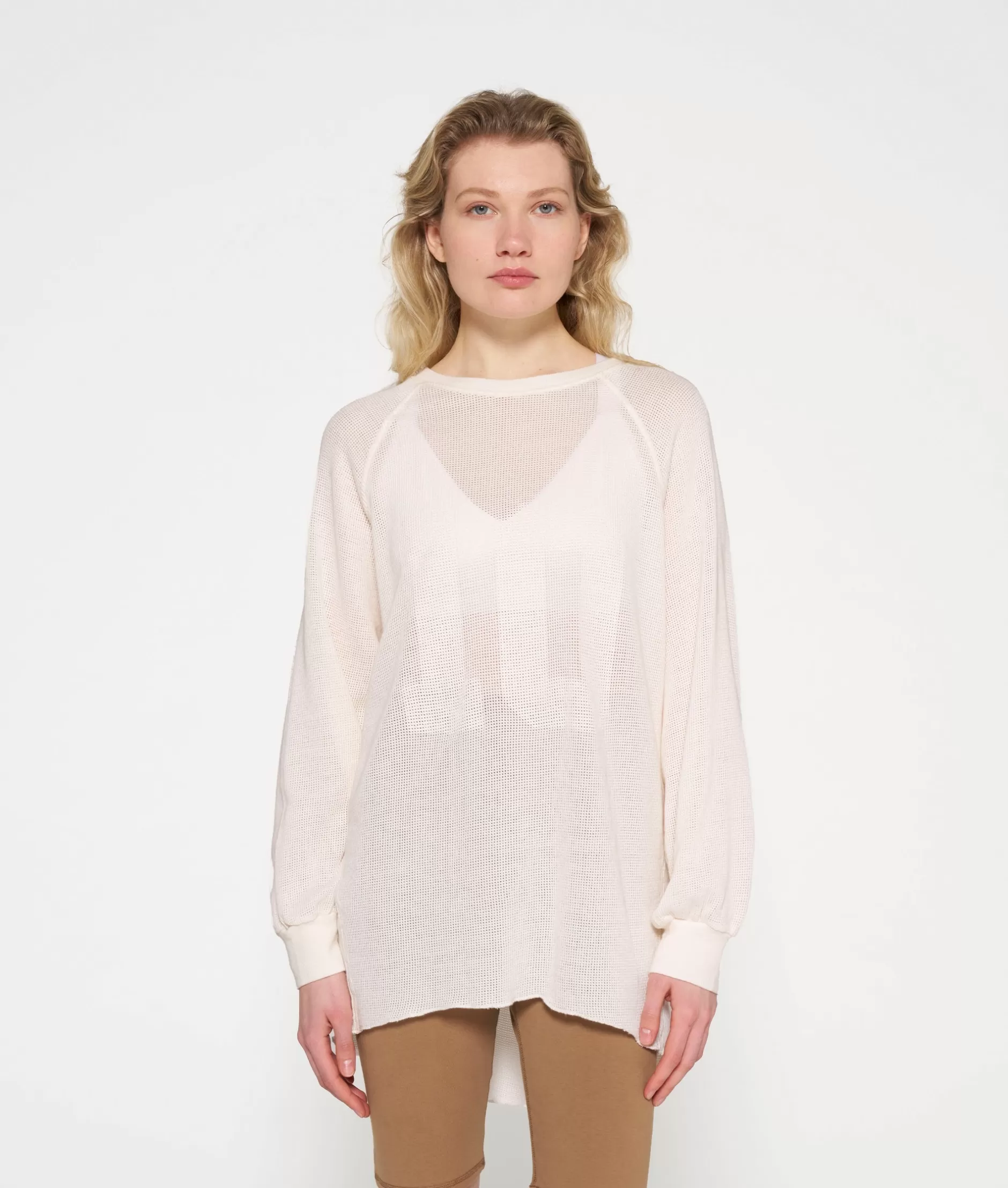 Felpa Donna 10DAYS - Tunica in Rete Confortevole con Stilistica Casual e Dettagli Avvolgenti