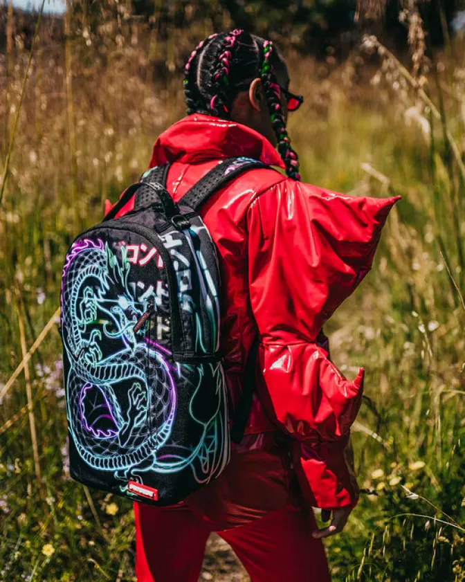 Sprayground - Zaino con Stampa Drago Notturno, Design Edgy e Stile Unico per l'Avventura Urbana