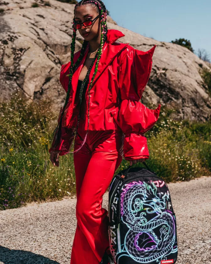 Sprayground - Zaino con Stampa Drago Notturno, Design Edgy e Stile Unico per l'Avventura Urbana