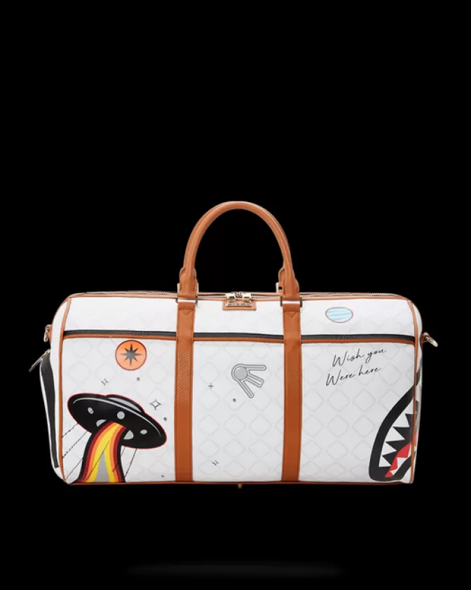Sprayground Borsone Futuristico UFO - Design Avveniristico Ispirato agli Extraterrestri

(：，