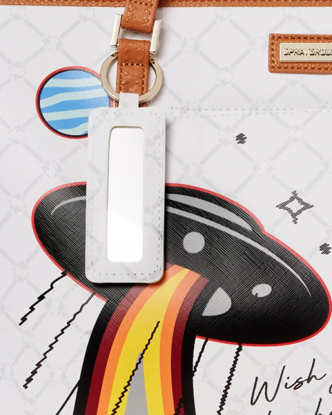 Sprayground Borsa UFO - Stampa Fantasia con Tinte Vivaci e Stile Futuristico