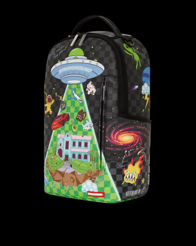 Zaino Sprayground UFO THO: Design Futuristico e Stile Unico - Modello DLXV