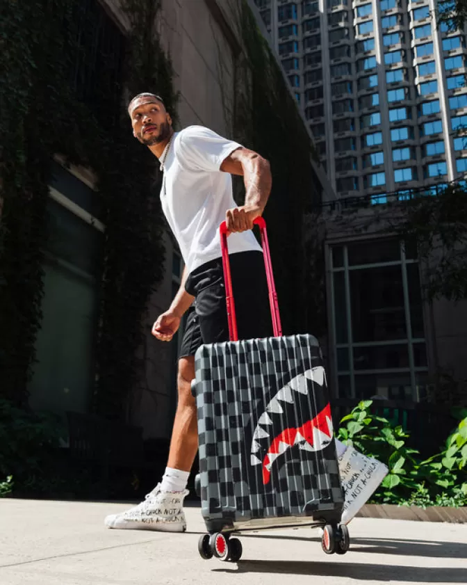 Sprayground Valigia Cabina Rigida Vanquish II - Design Shark Oceanica Impermeabile, Leggera e Compatta | Offerta Lampo Esclusiva per Viaggi Stilosi!