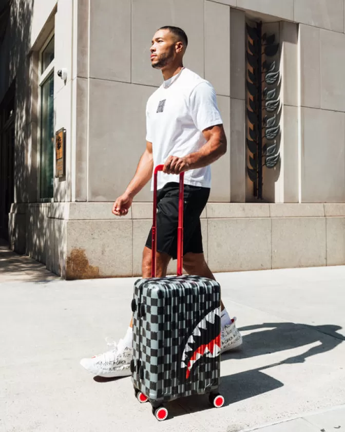Sprayground Valigia Cabina Rigida Vanquish II - Design Shark Oceanica Impermeabile, Leggera e Compatta | Offerta Lampo Esclusiva per Viaggi Stilosi!