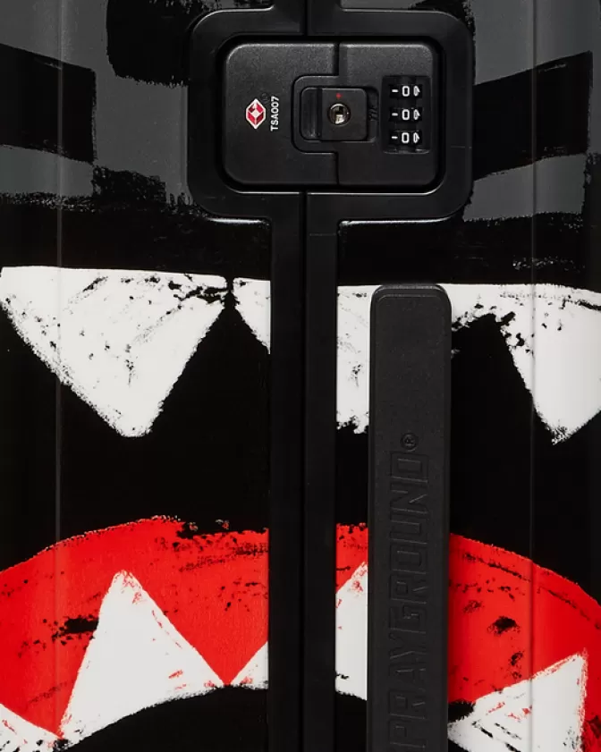 Sprayground Valigia Cabina Rigida Vanquish II - Design Shark Oceanica Impermeabile, Leggera e Compatta | Offerta Lampo Esclusiva per Viaggi Stilosi!
