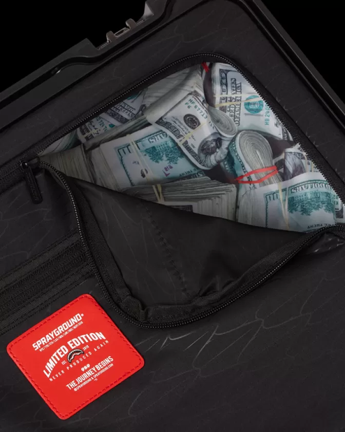 Sprayground Valigia Cabina Rigida Vanquish II - Design Shark Oceanica Impermeabile, Leggera e Compatta | Offerta Lampo Esclusiva per Viaggi Stilosi!