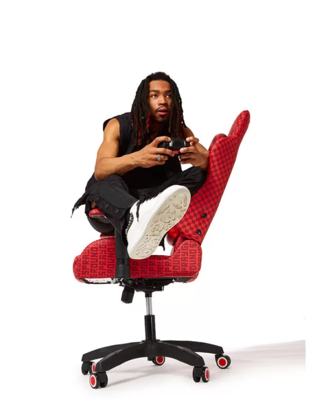 Sprayground | Poltrona Gaming Veni Vidi Vici - Edizione Limitata Esclusiva con Design Ergonomico Premium 

(：