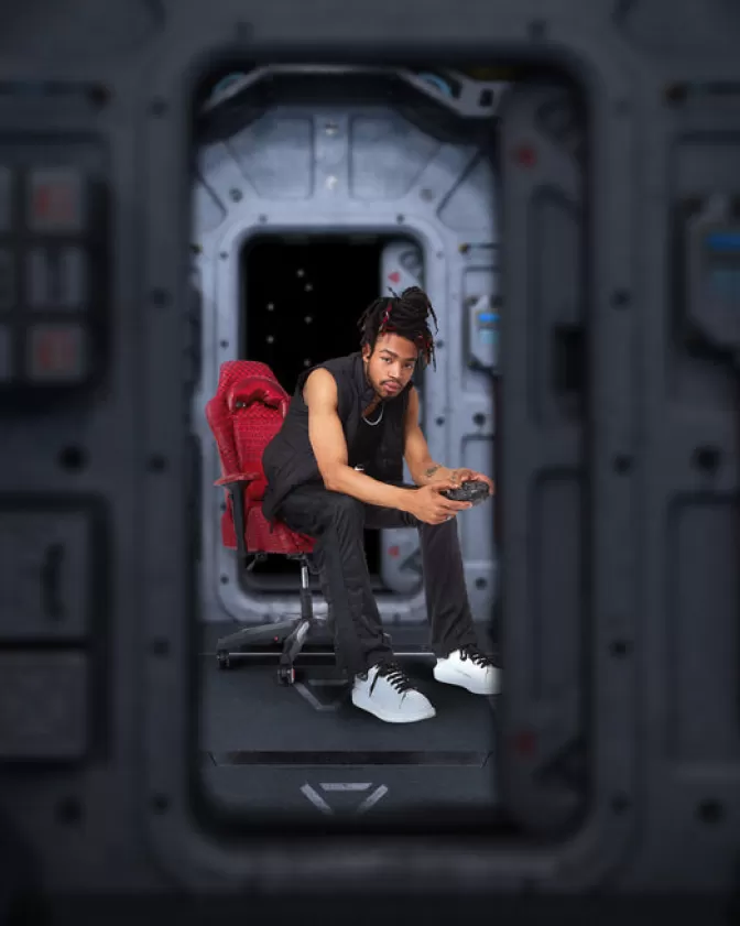 Sprayground | Poltrona Gaming Veni Vidi Vici - Edizione Limitata Esclusiva con Design Ergonomico Premium 

(：