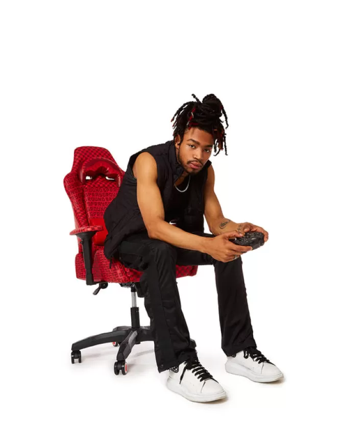 Sprayground | Poltrona Gaming Veni Vidi Vici - Edizione Limitata Esclusiva con Design Ergonomico Premium 

(：