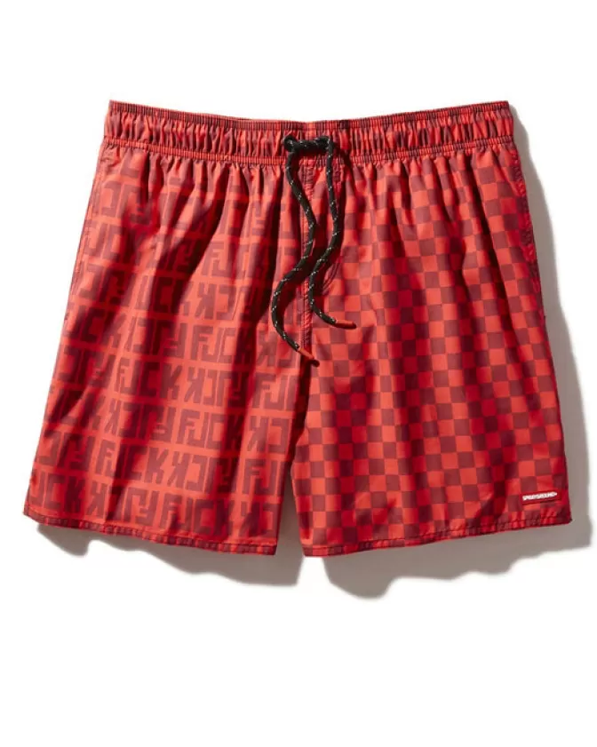 Sprayground Costumi da Bagno Uomo: Pantaloncini Nuoto con Stampa Veni Vidi Vici – Design Unico Shoto