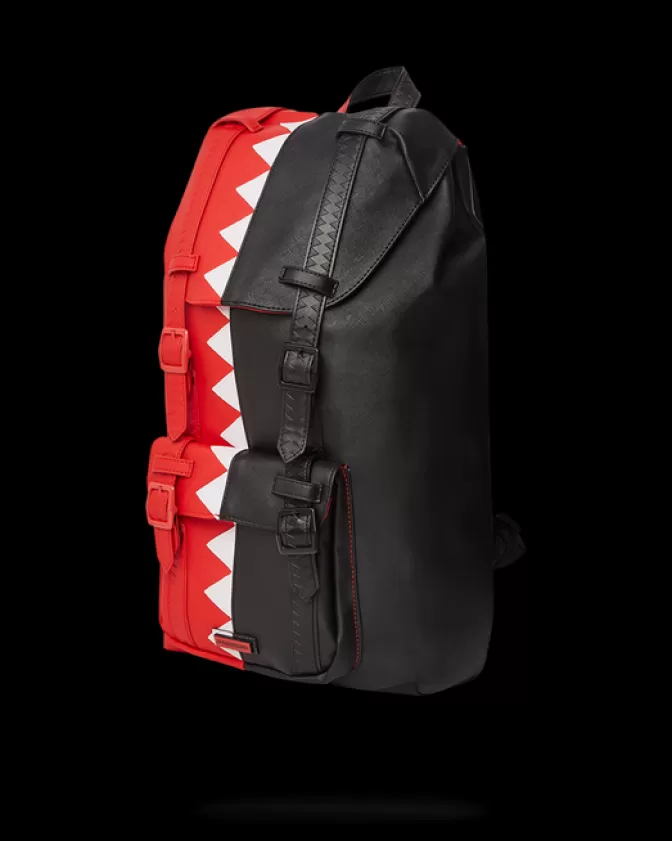 Zaino Sprayground Hills - Design Esclusivo con Taglio Verticale a Pinna di Squalo e Ricami Collinari