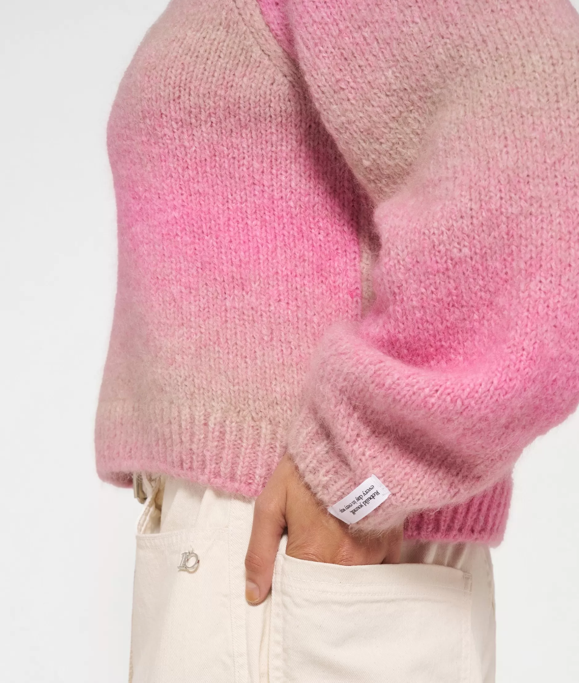 Maglione Donna 10DAYS con Scollo a V - Lavorazione a Gradiente per un Look Autunnale Elegante