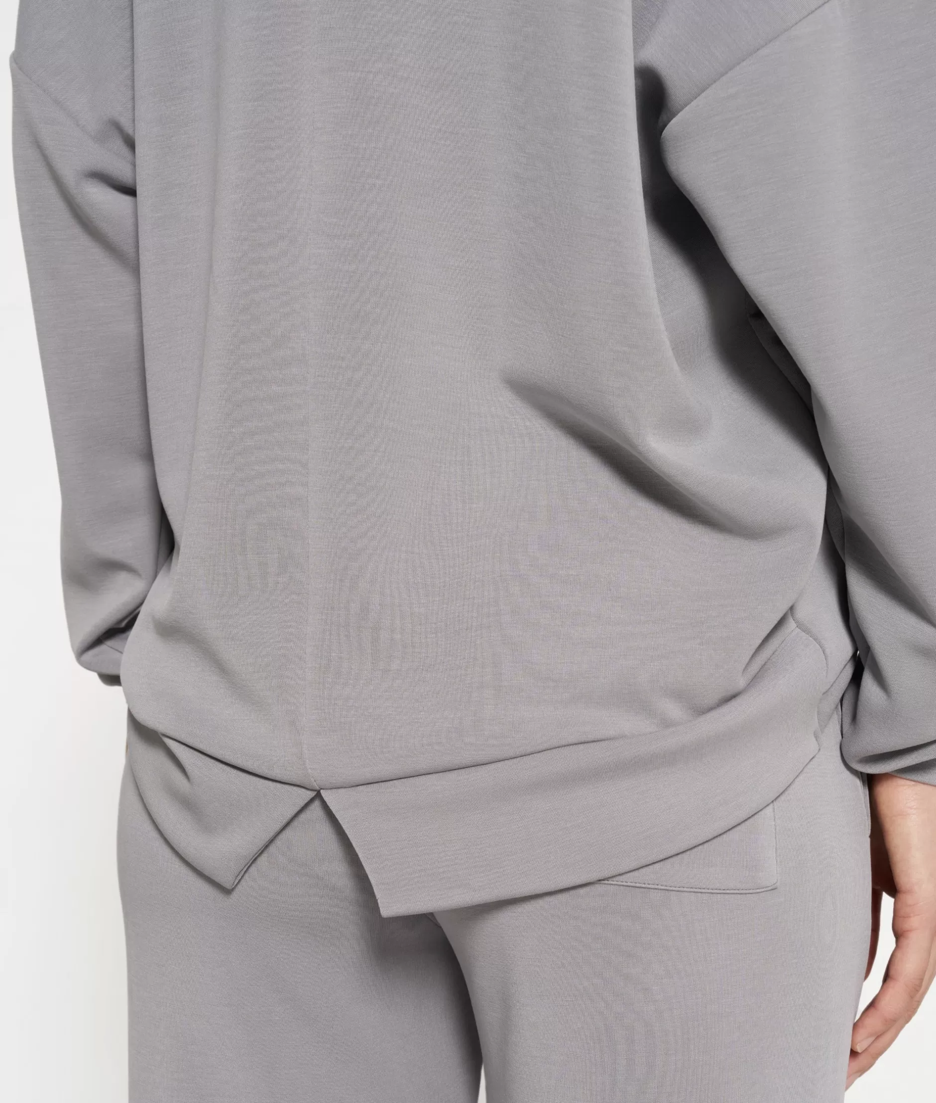 Maglione Donna a V con Tessuto Scuba - Felpa Morbida 10 Days per Stile Casual e Confortevole