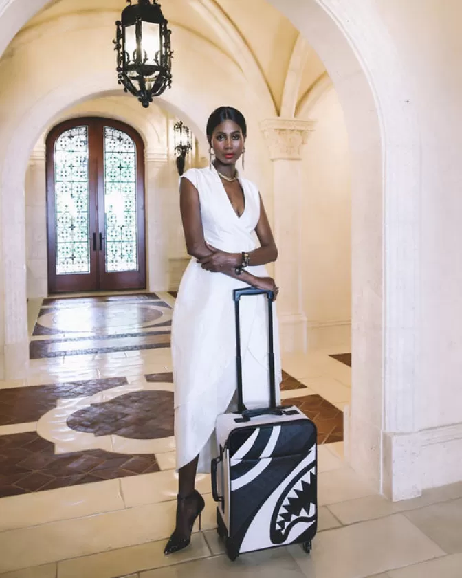 Sprayground Valigia Cabina Premium: Design Esclusivo per Viaggiatori VIP - Bagaglio da Viaggio Elegante con Stile Jet-Setter