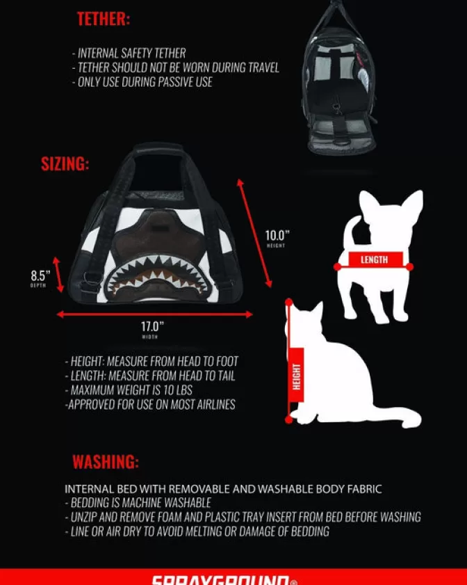 Sprayground - Trasportino per Animali Domestici di Lusso, Edizione VIP Esclusiva