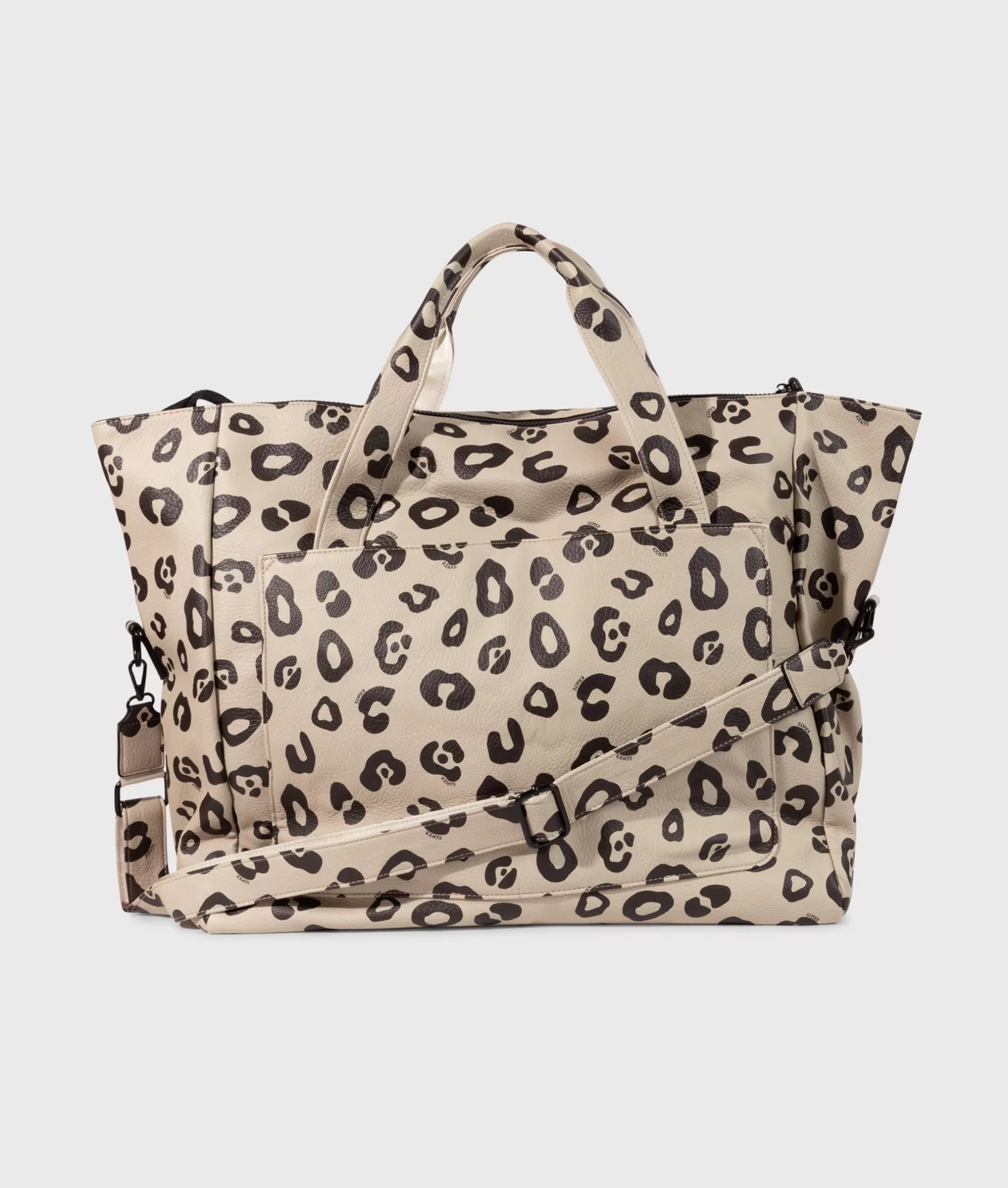 Borsa Weekend Donna 10DAYS in Eco-Pelle Leopardata - Tracolla Capiente per Viaggi e Tempo Libero