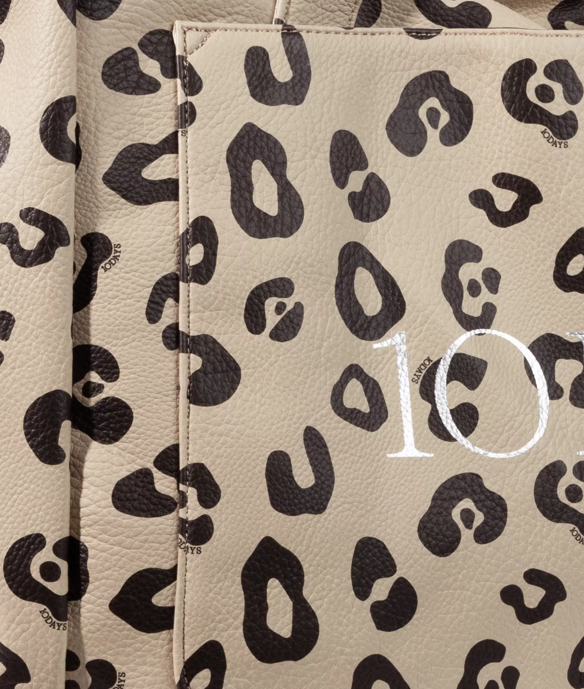 Borsa Weekend Donna 10DAYS in Eco-Pelle Leopardata - Tracolla Capiente per Viaggi e Tempo Libero