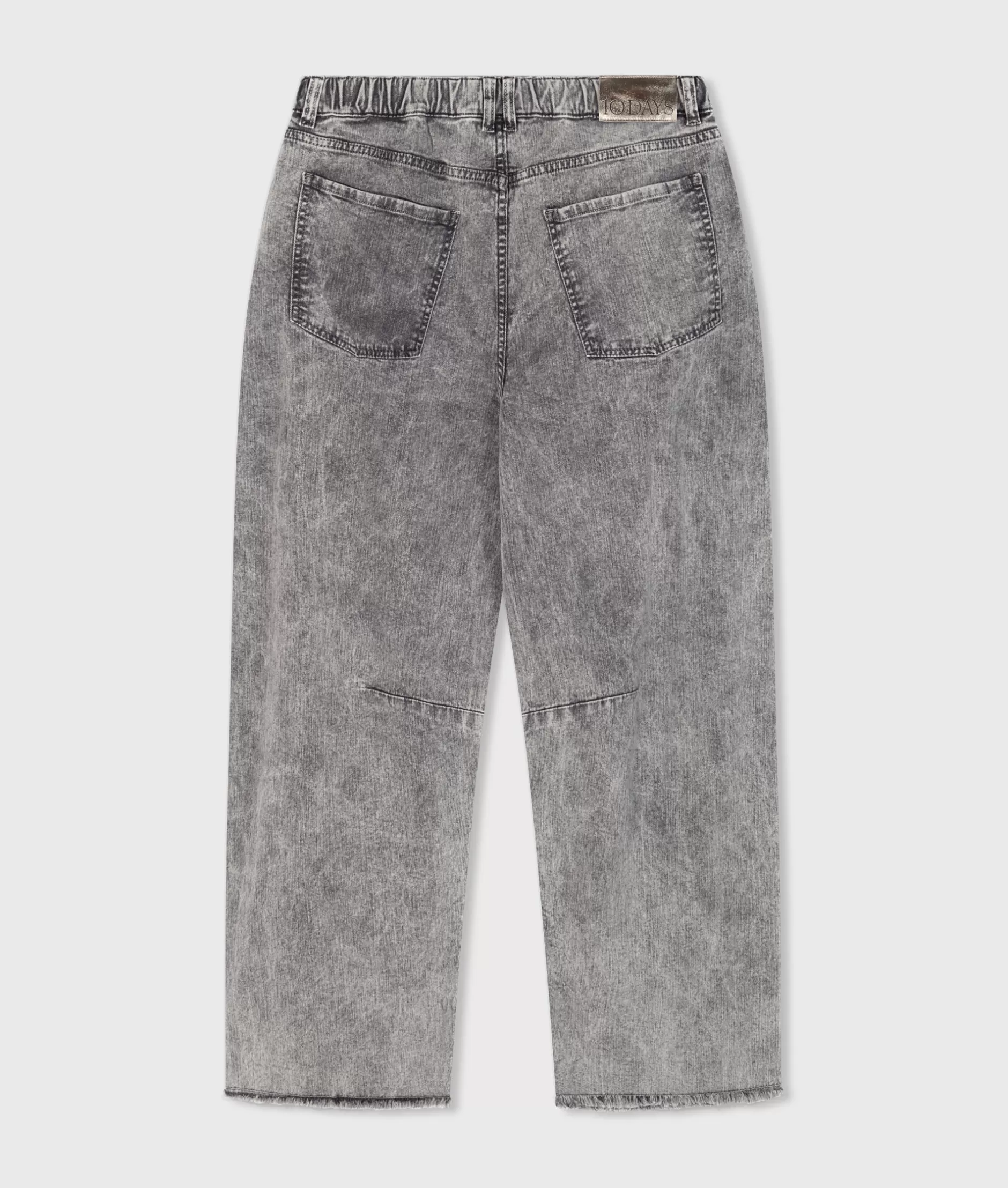 Jeans Donna Stile Cowboy 10DAYS - Pantaloni a Vita Alta con Finiture Lavate, Moda Casual e Vestibilità Perfectta per Tutto il Giorno