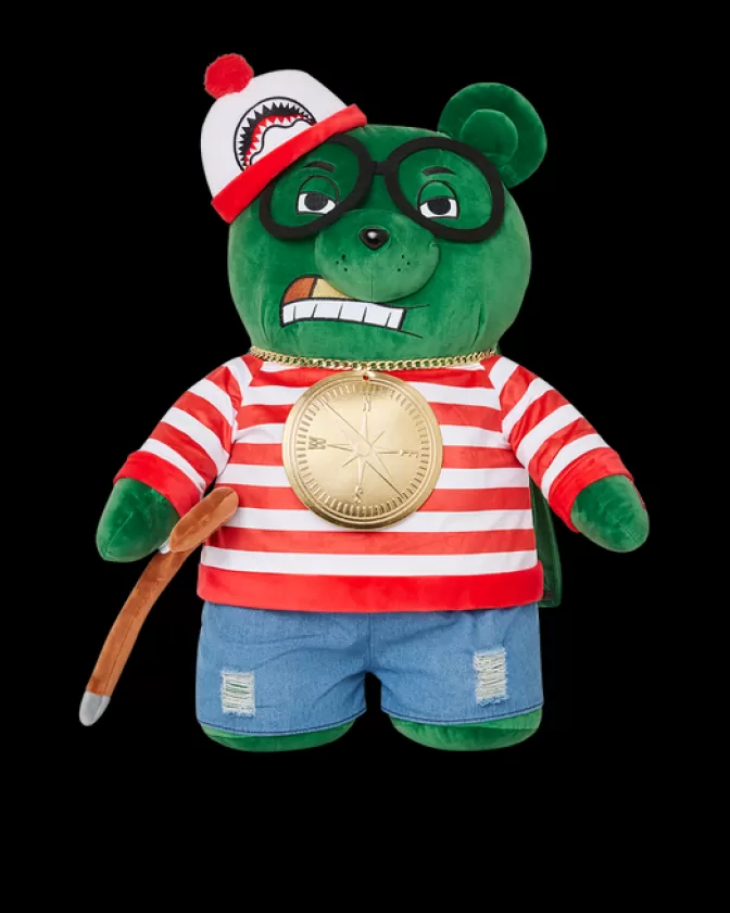 Sprayground Zaini Peluche Originali: Cerca Waldo e Money Bear - Design Unico da Collezione