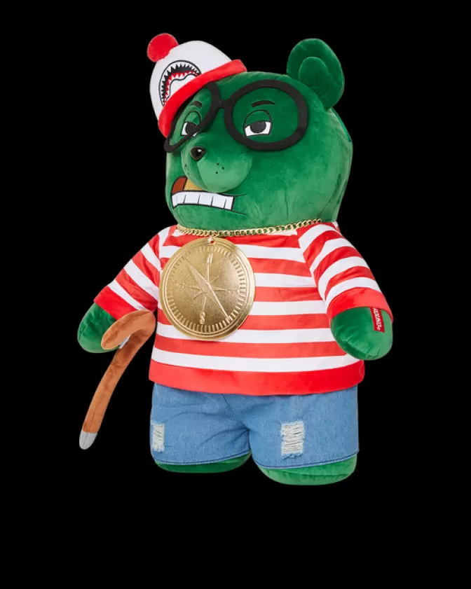 Sprayground Zaini Peluche Originali: Cerca Waldo e Money Bear - Design Unico da Collezione