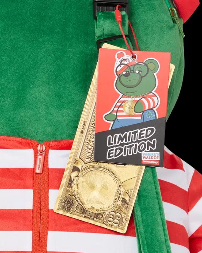 Sprayground Zaini Peluche Originali: Cerca Waldo e Money Bear - Design Unico da Collezione