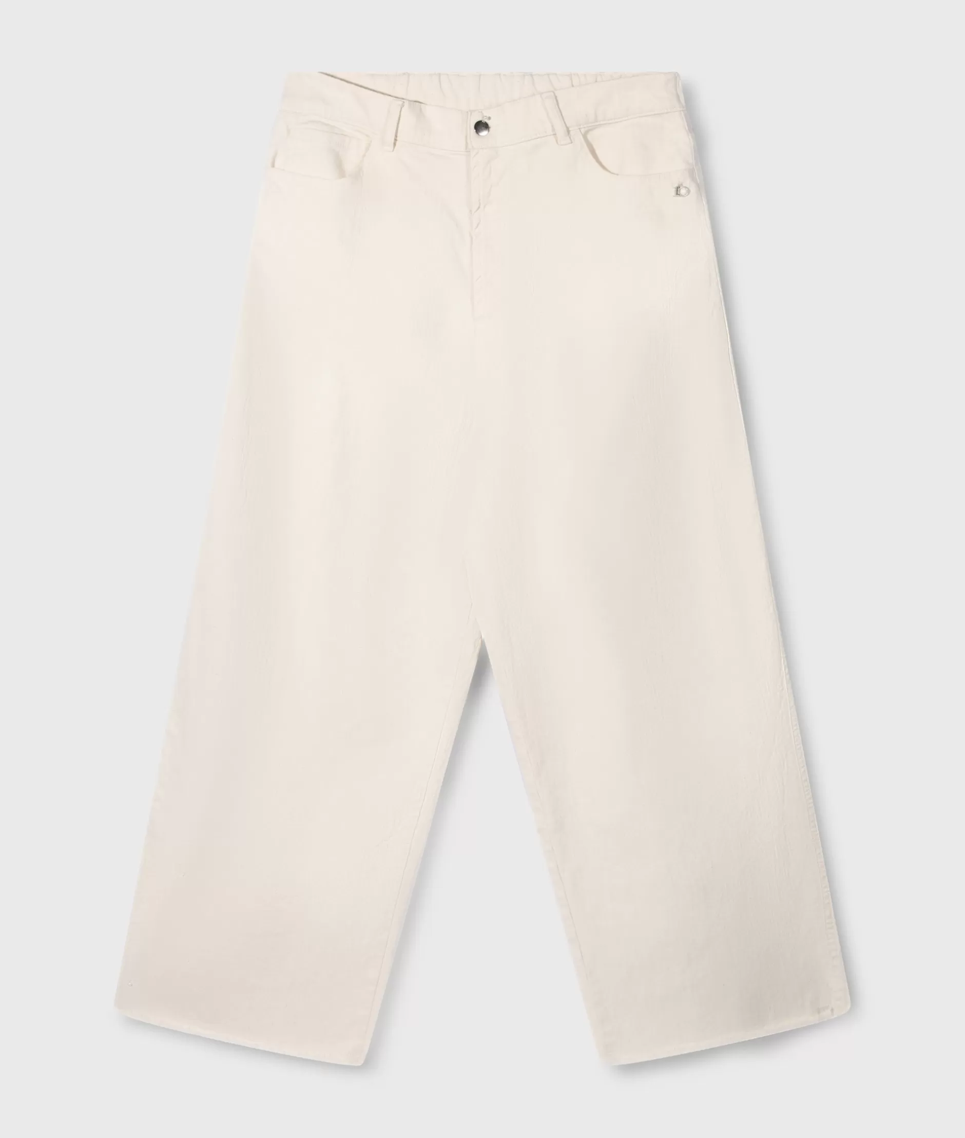 Pantaloni Larghi Donna in Tessuto Twill - Moderno Taglio Oversize per Stile Casual e Confort Giornaliero (Collezione 10DAYS Autunno/Inverno 2024)