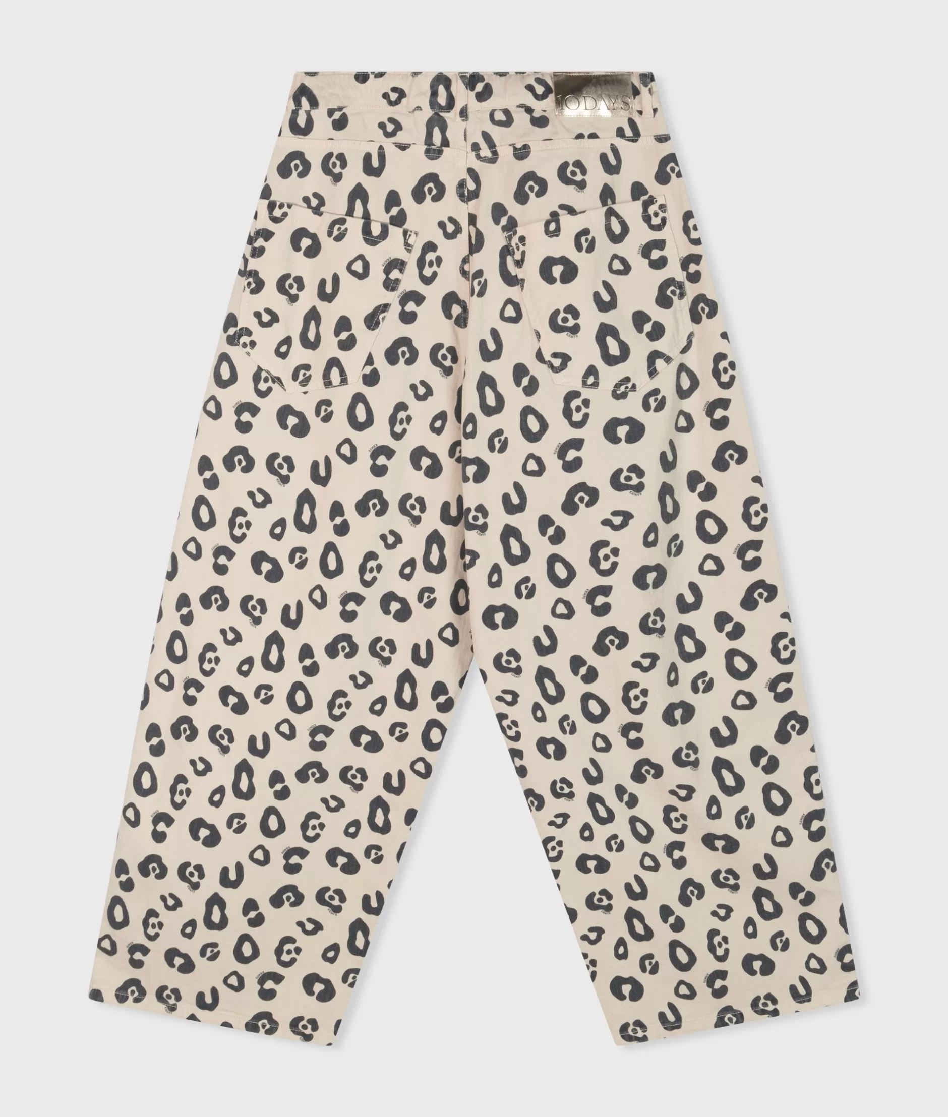 Pantaloni Donna 10DAYS in Tessuto Twill - Moda Comoda a Gamba Larga con Fantasia Leopardata per Look Urbani
