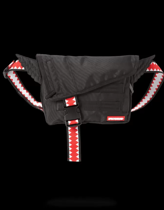 Borsa a tracolla Sprayground con ali stilizzate - Modello urban chic per look dinamici

(：，