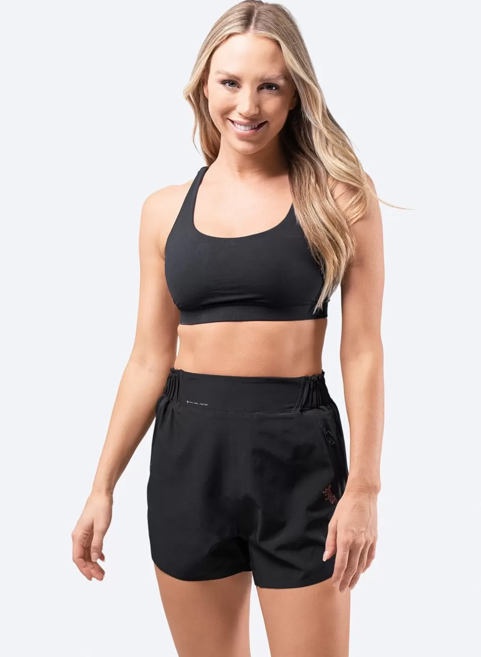 Pantaloncini Sportivi Eleganti Donna - Shorts Neri da Surf o Casual con Tasca Laterale per Estate