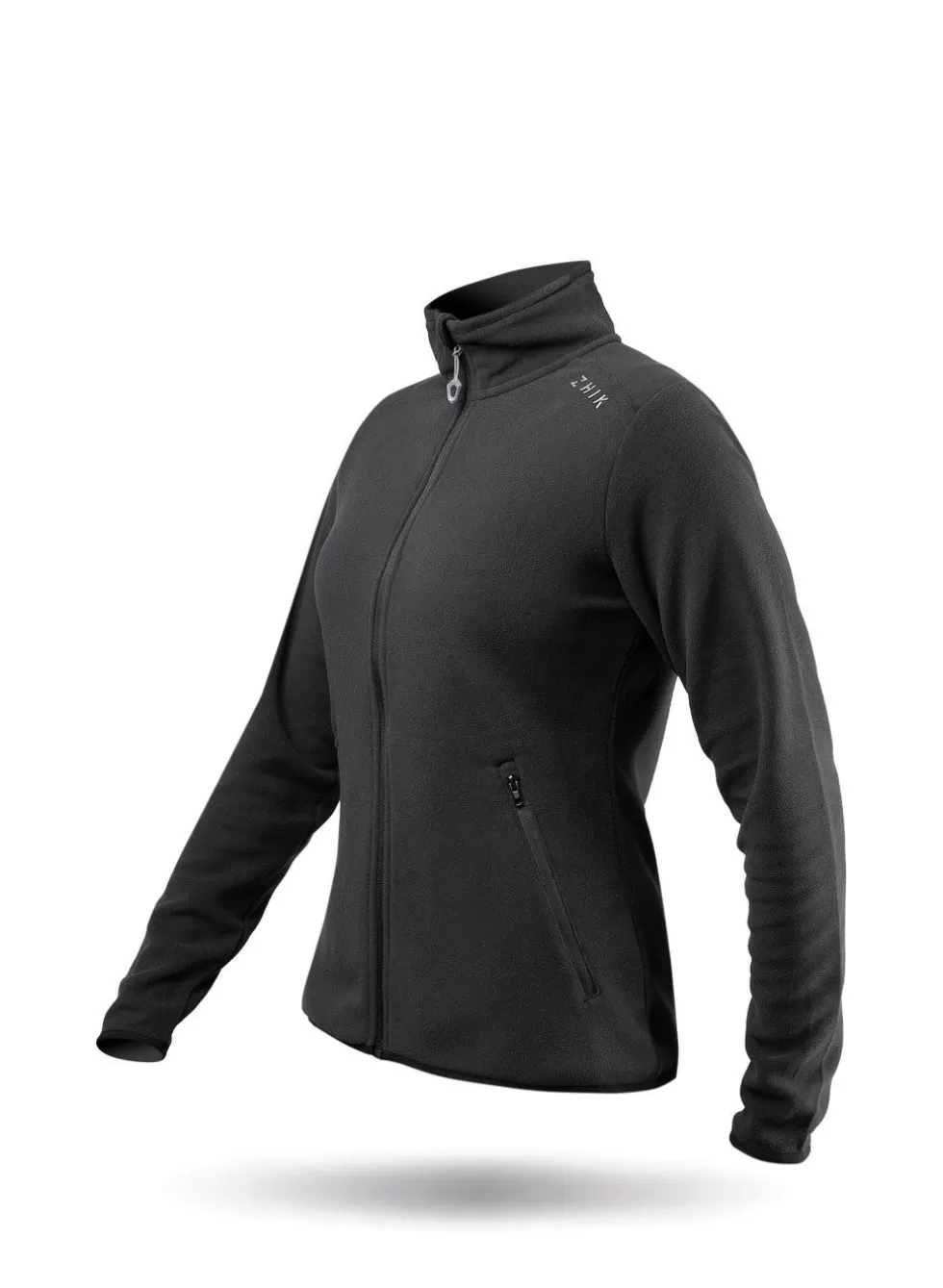 Giacca in Pile con Zip Completa Donna - Nero Morbido per Strati Medi e Utilizzo Quotidiano