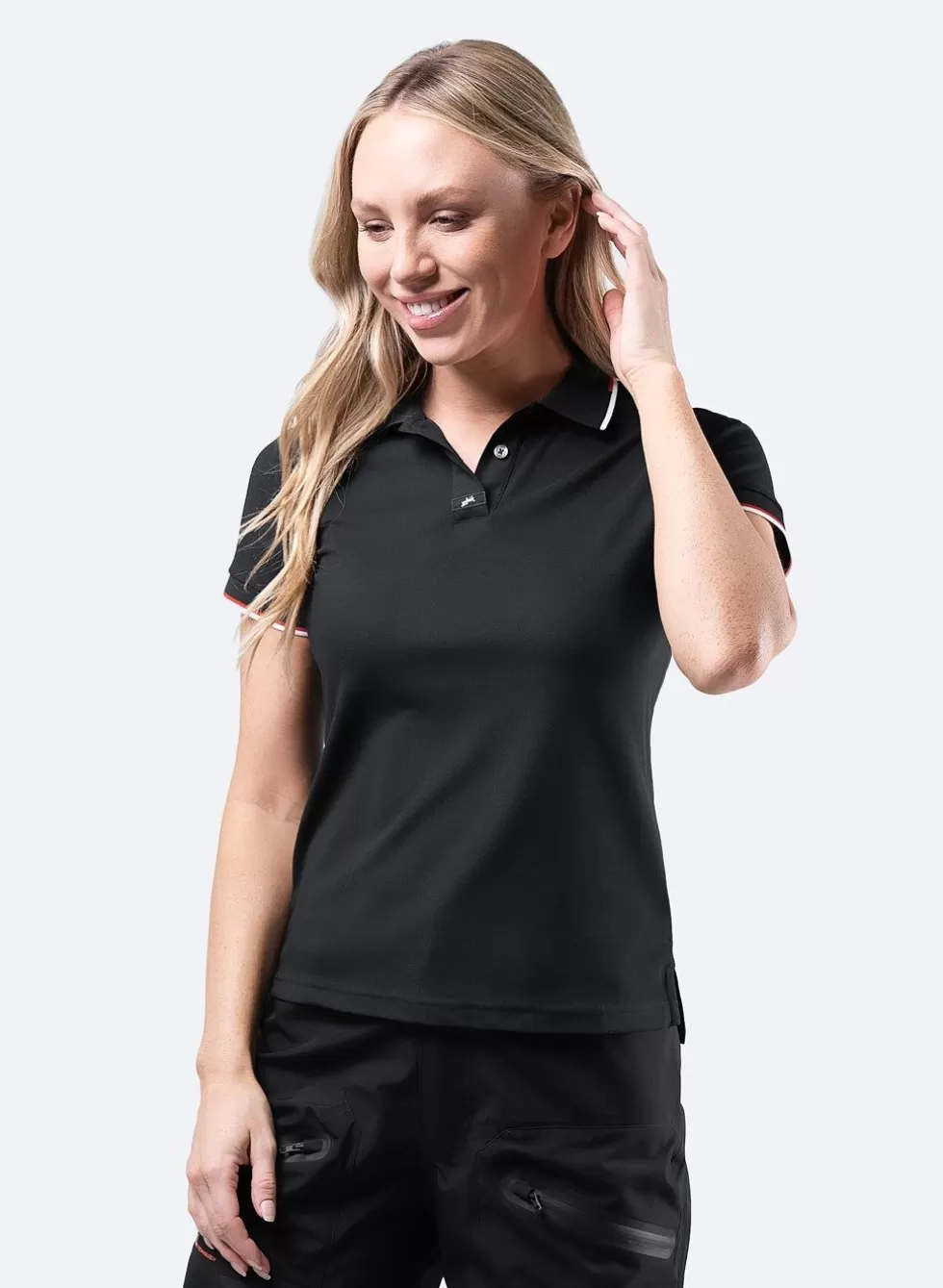 Polo Sportivo Premium per Donna | Nero Classico | Tessuto Traspirante | Sconti Outlet Esclusivi