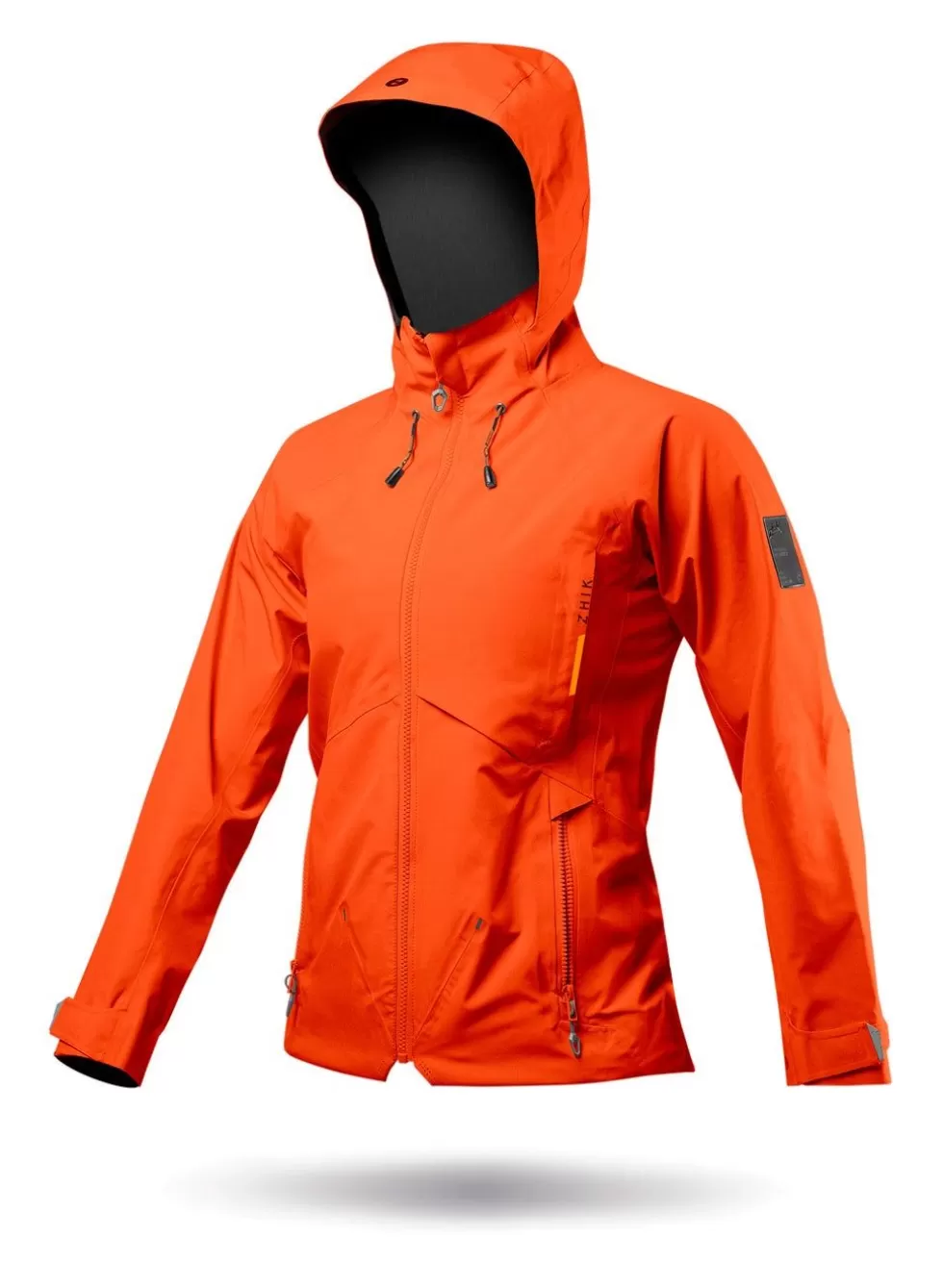 Giacca Impermeabile Donna Rosso Fiammante con Cappuccio, Modello Ins200 - Ideale per Intemperie, Stile Moderno e Funzionale