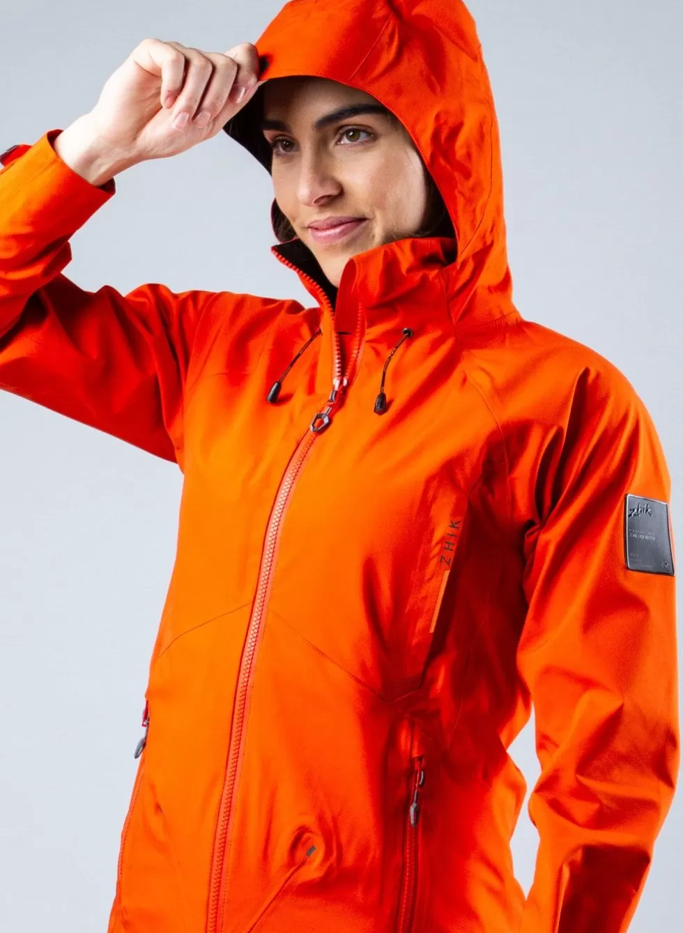 Donna Giubbotto Invernale Ins200 Rosso Fuoco - Saldi Ultimi Pezzi Giacche Sportive Eleganti