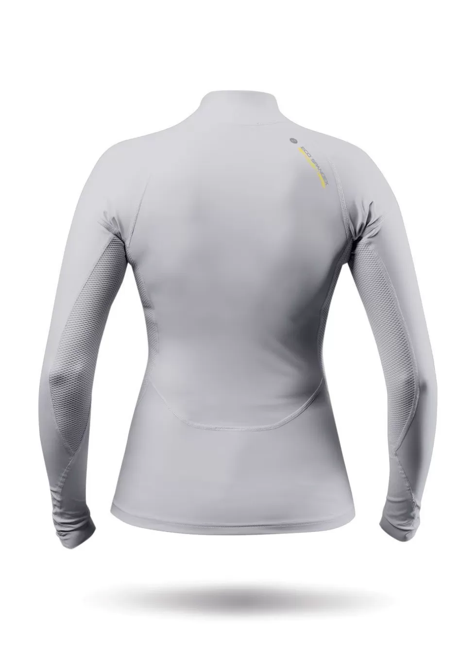 Maglia Termica Donna a Maniche Lunghe in Tessuto Eco-Friendly Elasticizzato, Tonalità Platino - Ideale per Climi Caldi (Promozione)