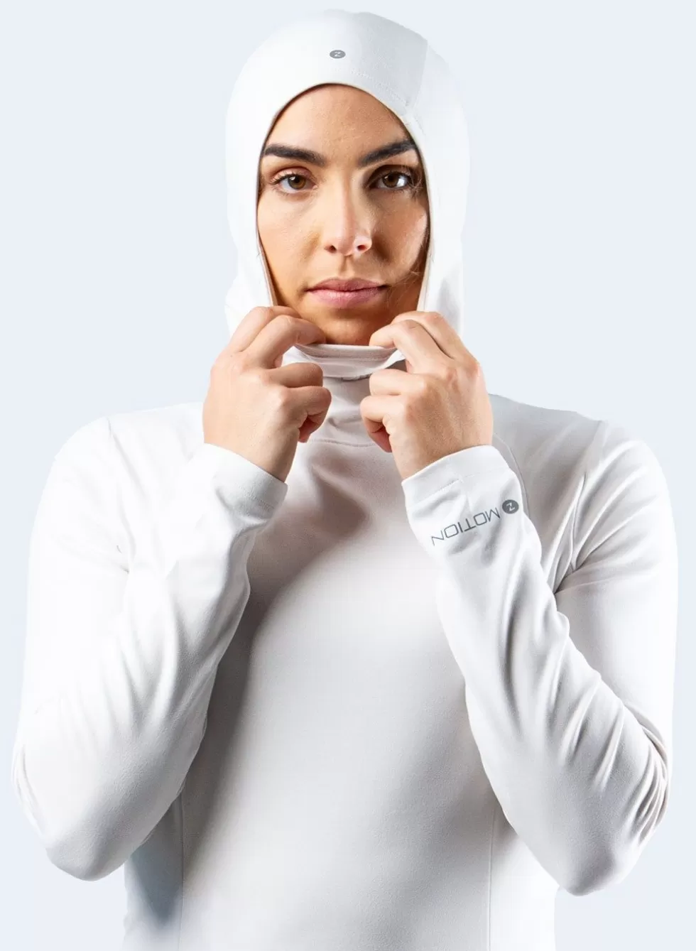 Ultimi Pezzi: Felpa con Cappuccio Platinum Motion Donna - Traspirazione Rapida e Protezione UV