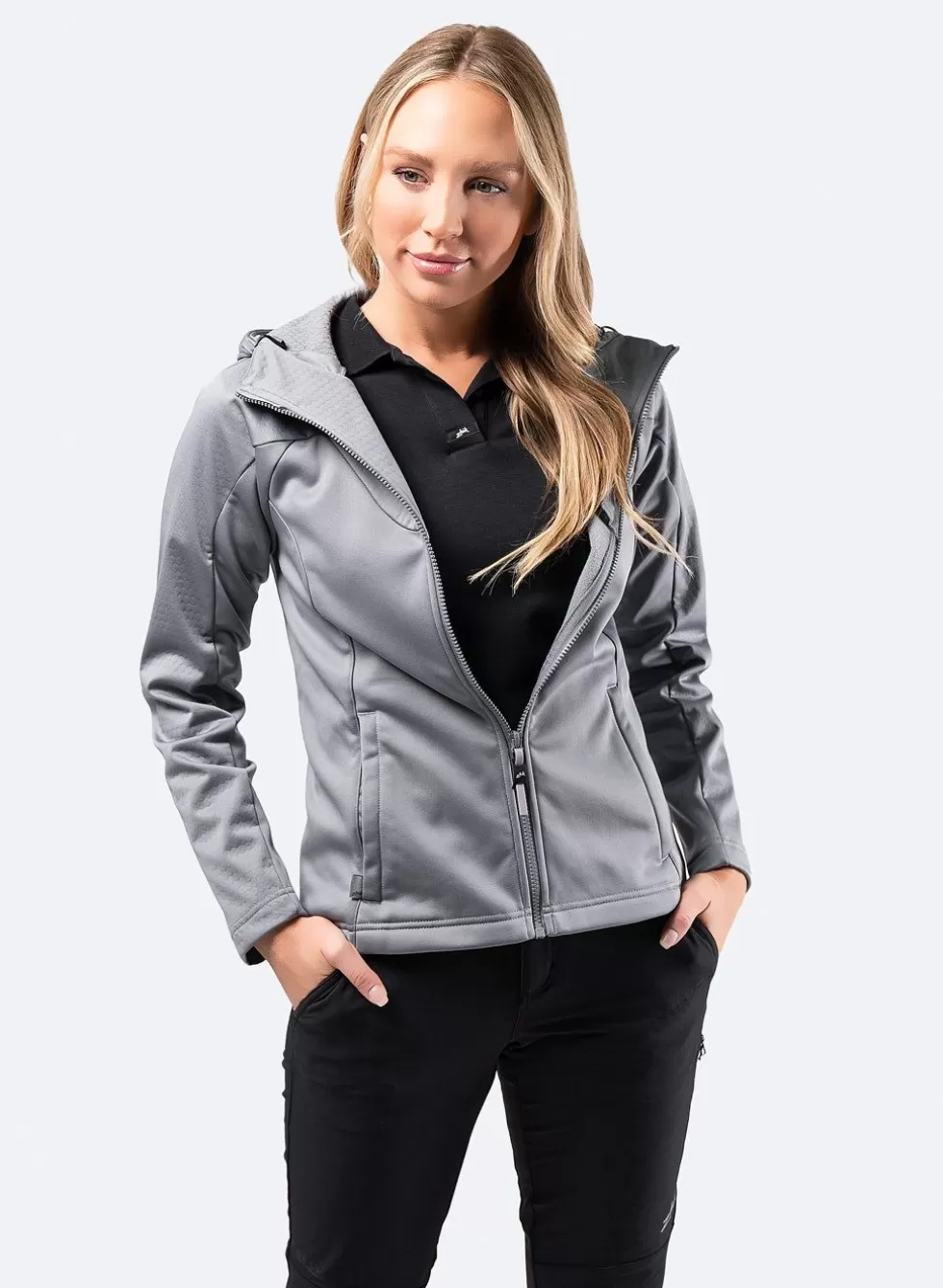 Platino Felpa Tecnica Donna - Morbido Pile con Design Contemporaneo e Taglio Sportivo