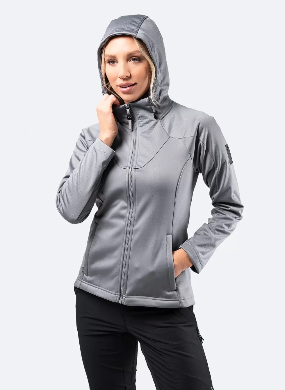 Platino Felpa Tecnica Donna - Morbido Pile con Design Contemporaneo e Taglio Sportivo
