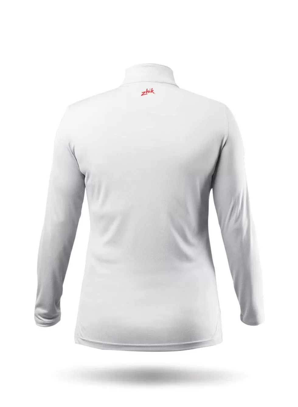 Maglia Elegante Donna Uvactive con Collo Alto e Zip 1/4 - Bianco, Protezione Solare Integrata