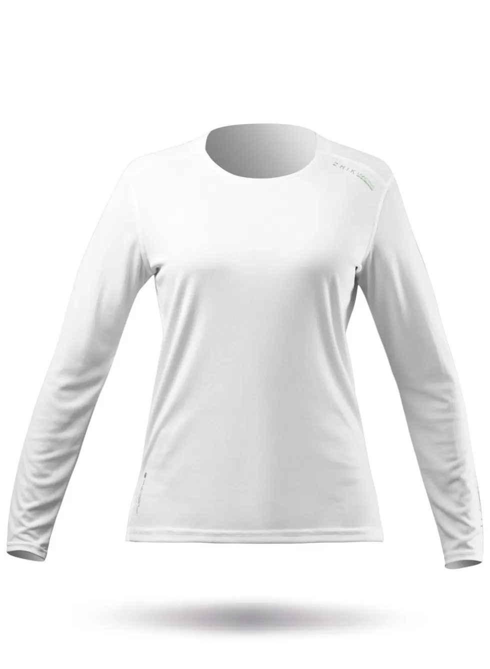 Maglia Elegante con Protezione UV Donna - Top Manica Lunga Bianca per Scudo Solare Attivo