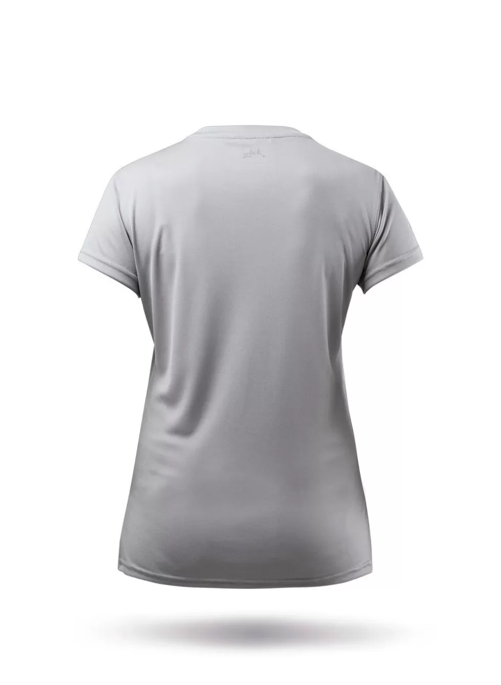 Maglietta estiva anti-UV per donna in grigio antracite con maniche corte e tecnologia di protezione solare