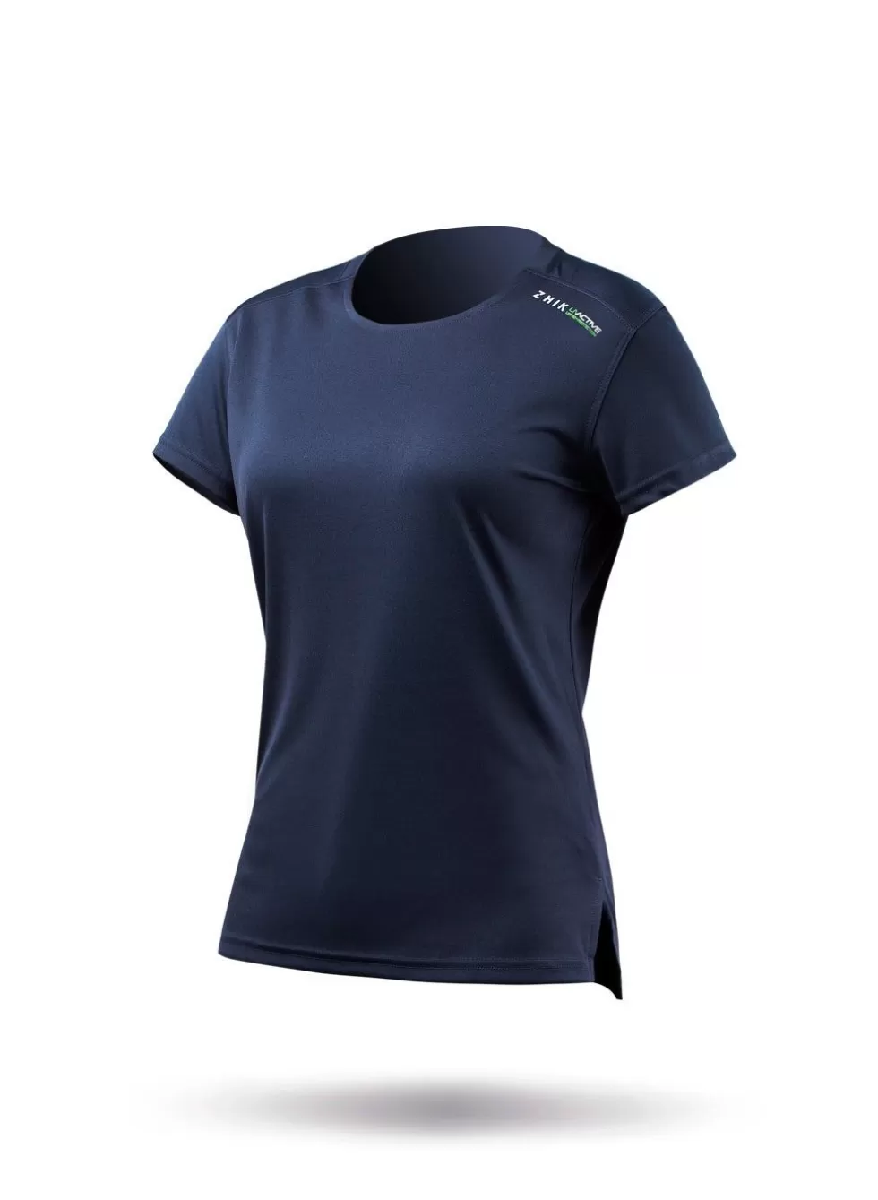 Maglietta Donna Manica Corta Blu Marino - Tessuto Tecnico Traspirante con Protezione UV 50+ (Disponibile a Prezzo Scontato)