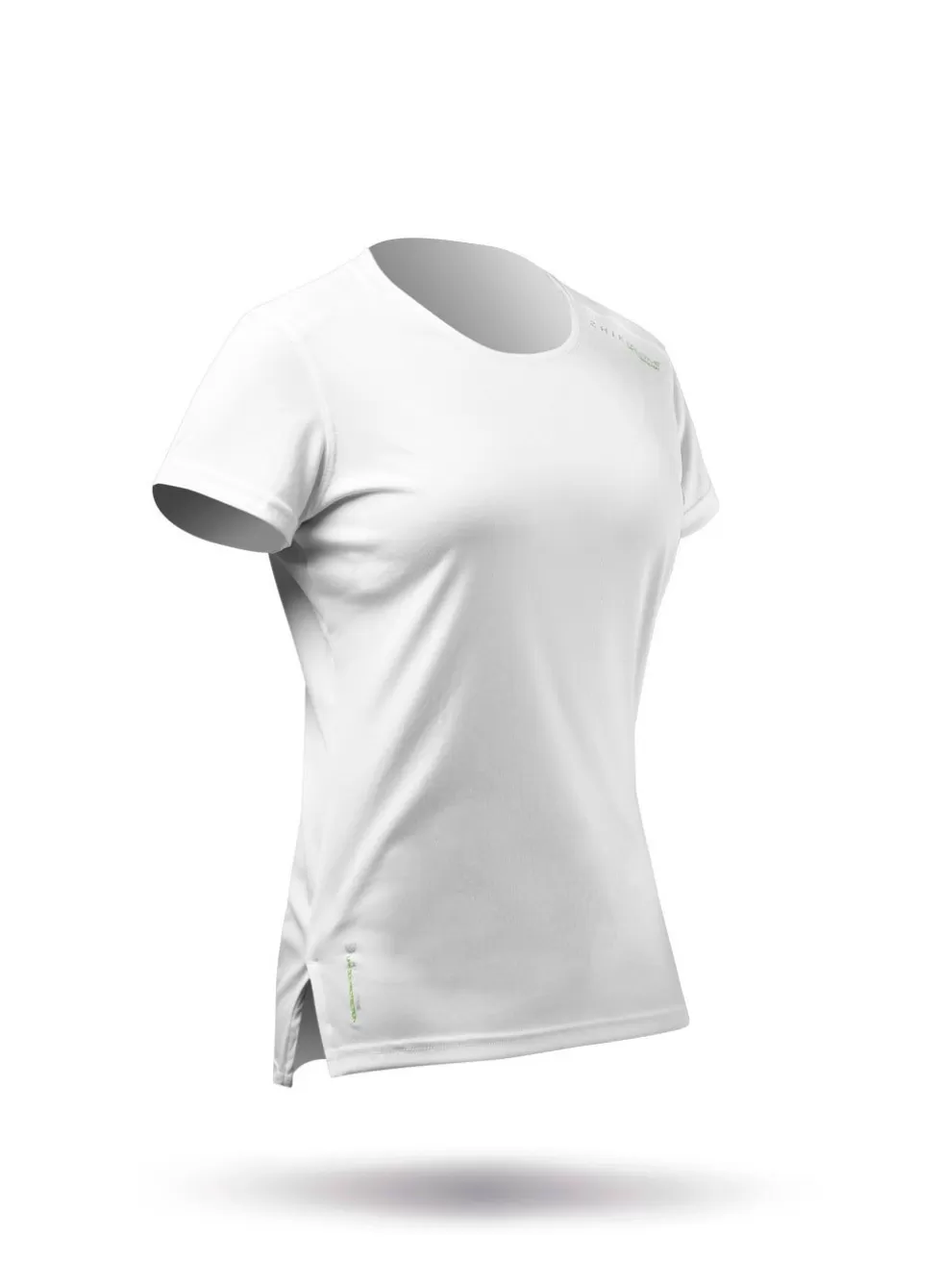 Maglia Tecnica Donna con Protezione UV Attiva - T-Shirt Corta Traspirante Bianca per Sport Estivi