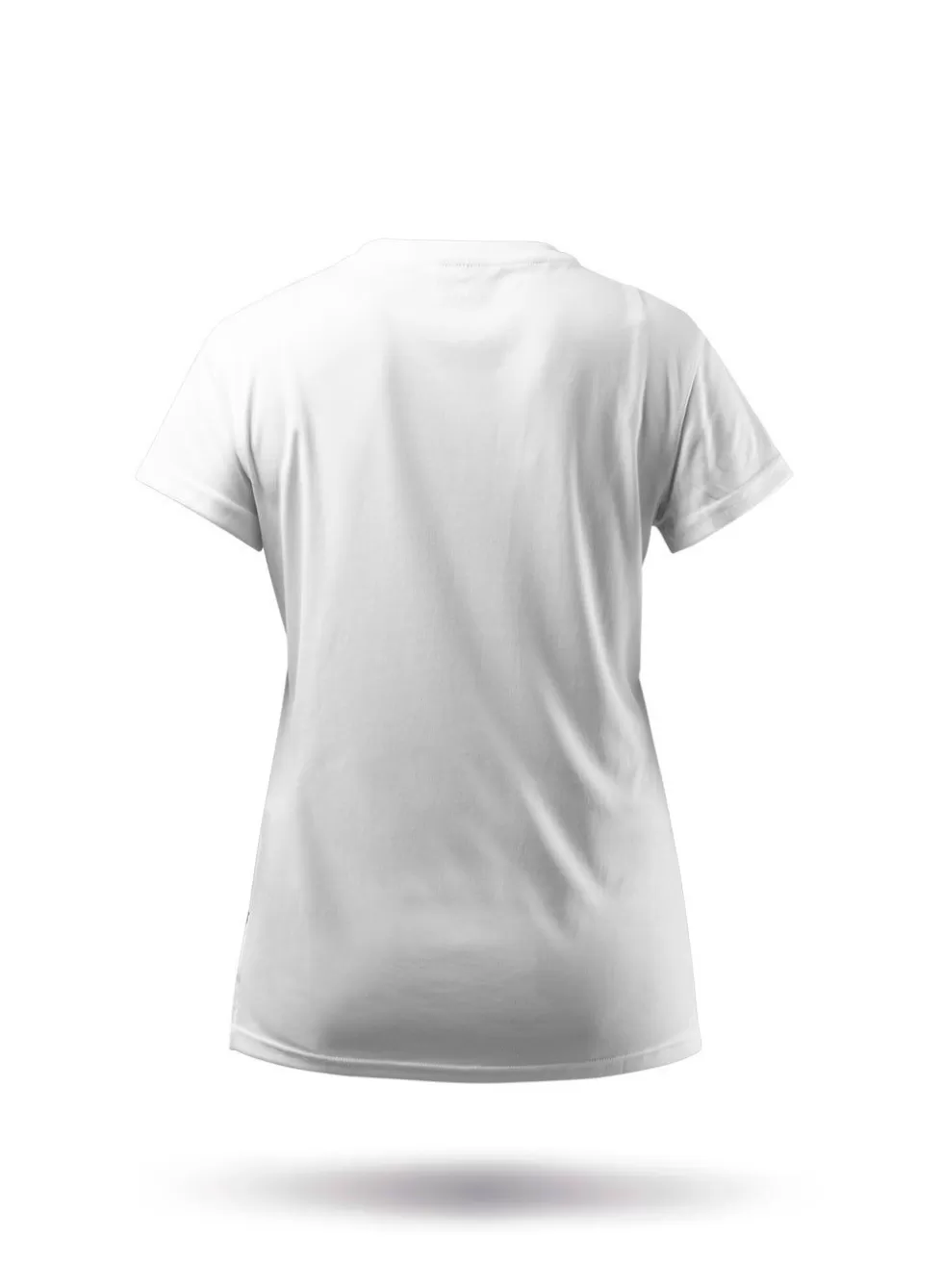 Maglia Tecnica Donna con Protezione UV Attiva - T-Shirt Corta Traspirante Bianca per Sport Estivi