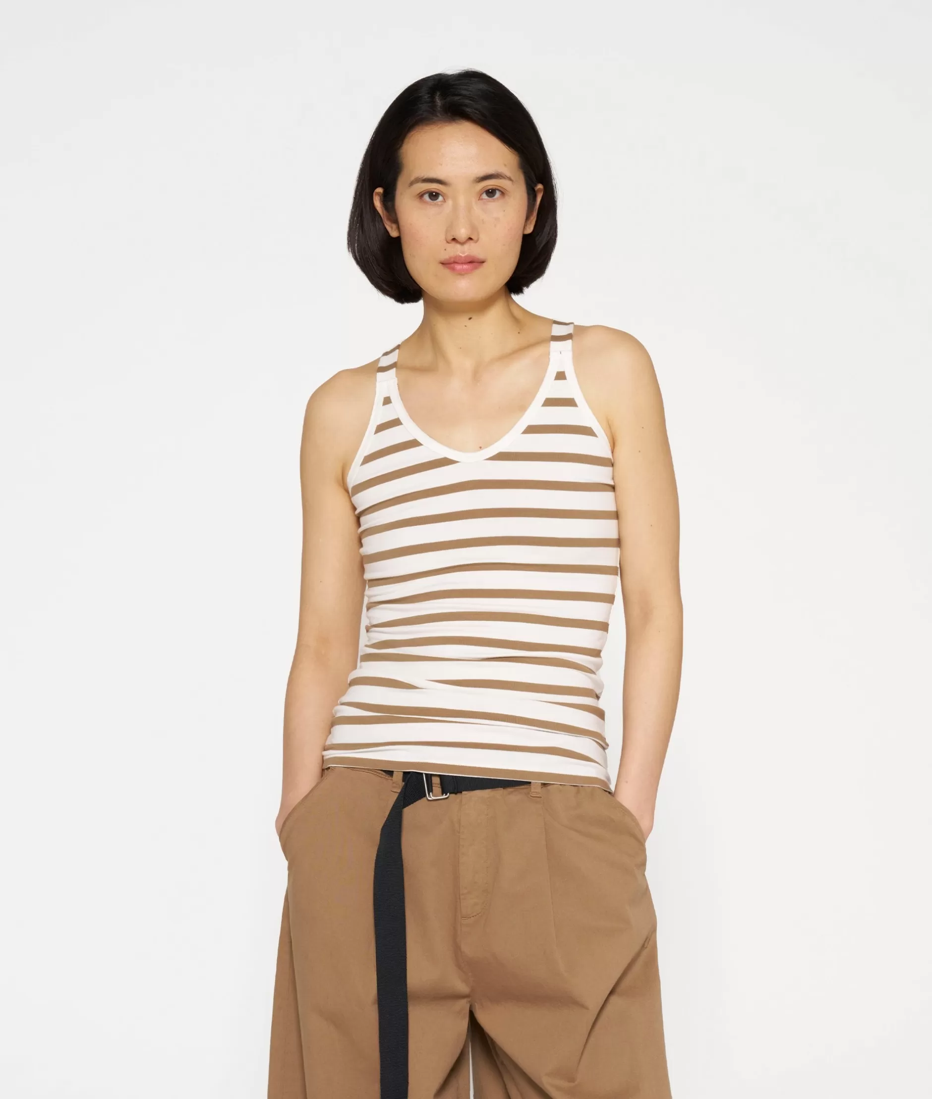 Fascia Avvolgente 10DAYS con Strisce Eleganti - Sciarpe Moda Donna Stile Casual Chic