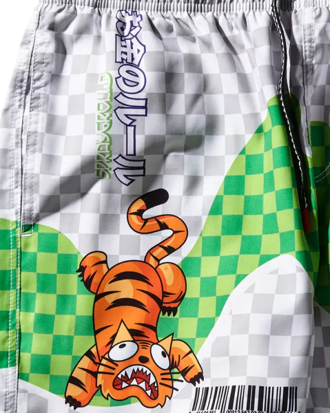 Sprayground Costumi Uomo Stampa Grafica Originale - Boxer da Nuoto Modello Shoto Design Unico