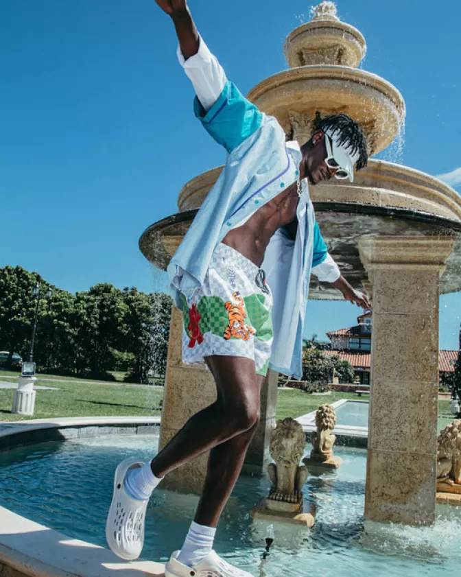 Sprayground Costumi Uomo Stampa Grafica Originale - Boxer da Nuoto Modello Shoto Design Unico