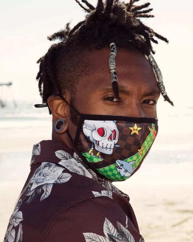 Mascherine Sprayground Limited Edition – Thunder Shark Design Irriverente con Protezione Premium